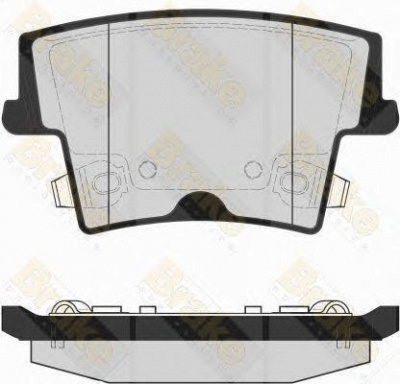 BRAKE ENGINEERING pa1711 -  Комплект тормозных колодок, дисковый тормоз
